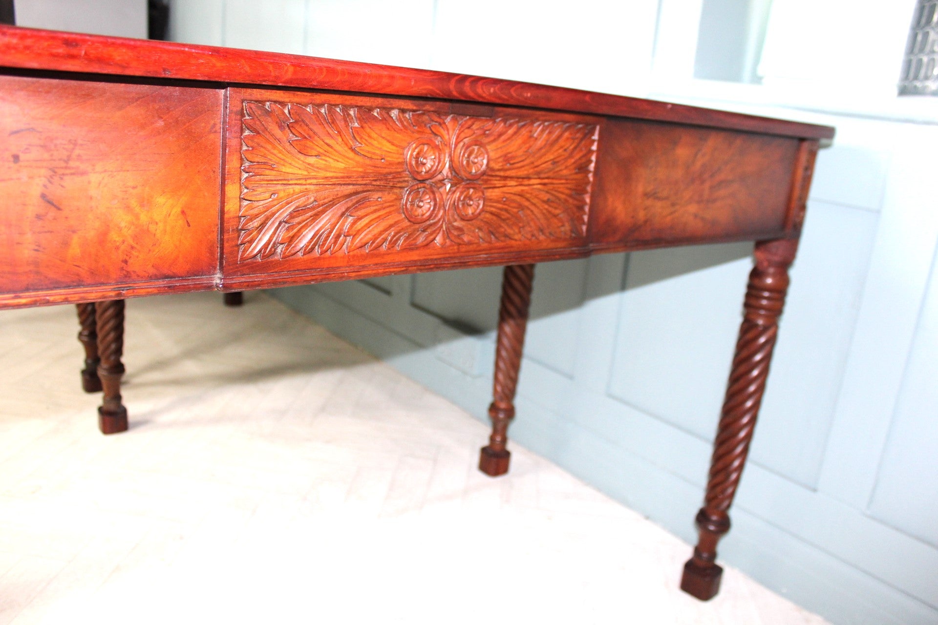 Antique-Amercian-19th-century-mahogony-extending-console-tables