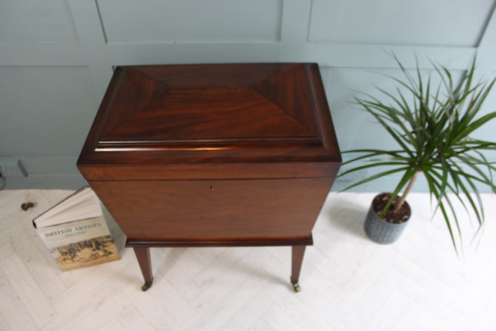 Antique mahogany wine cooler