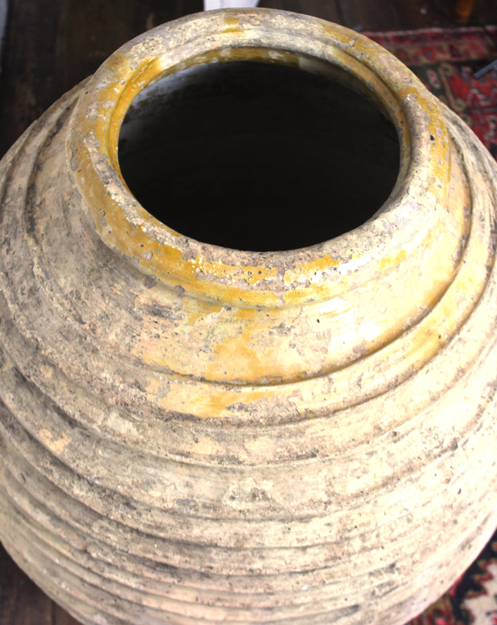 Authentic antique Greek olive oil jar