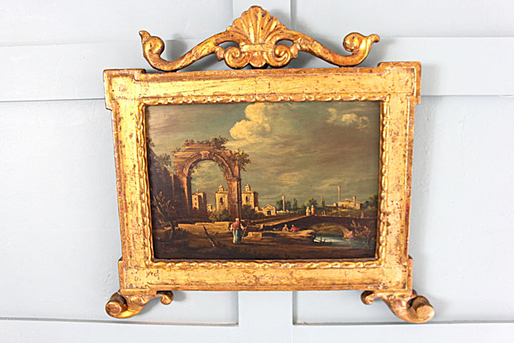 Classic Francesco Guardi-inspired capriccio painting