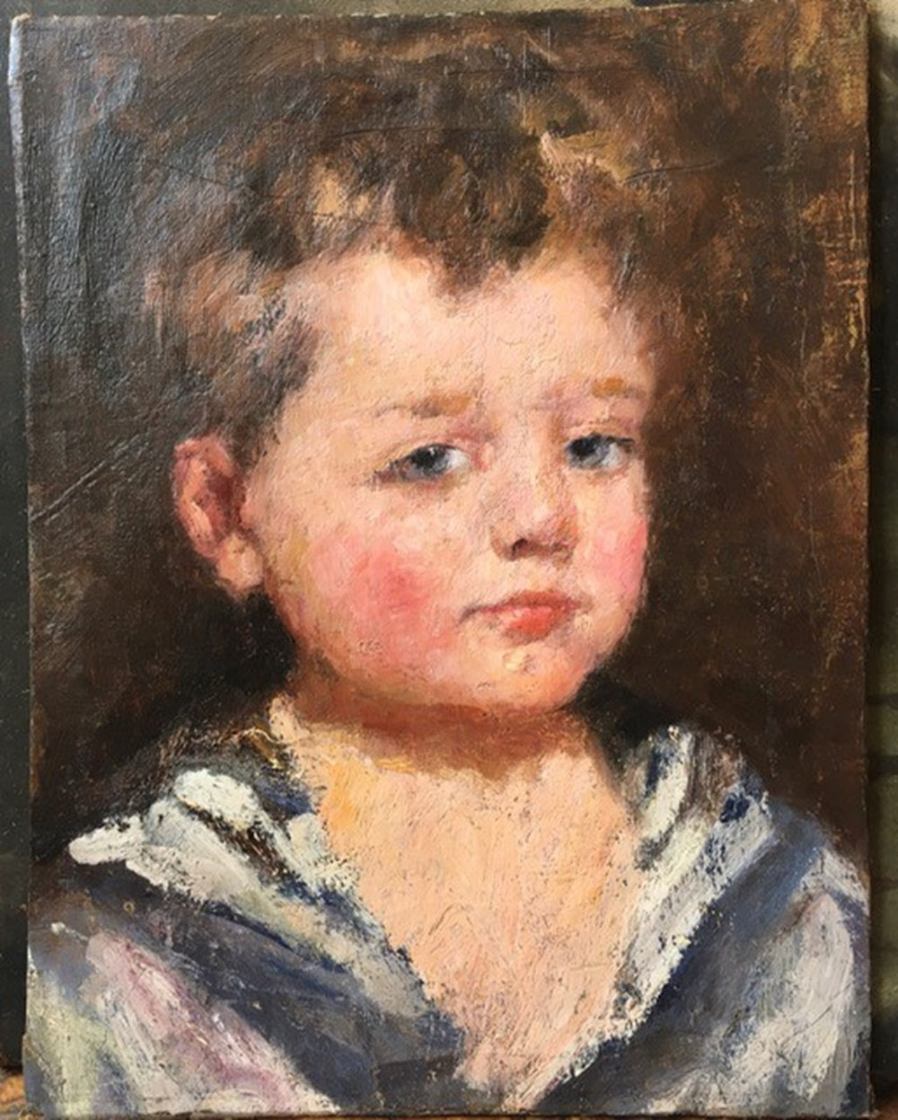 Early 20th-century fine art portrait on canvas Sussex