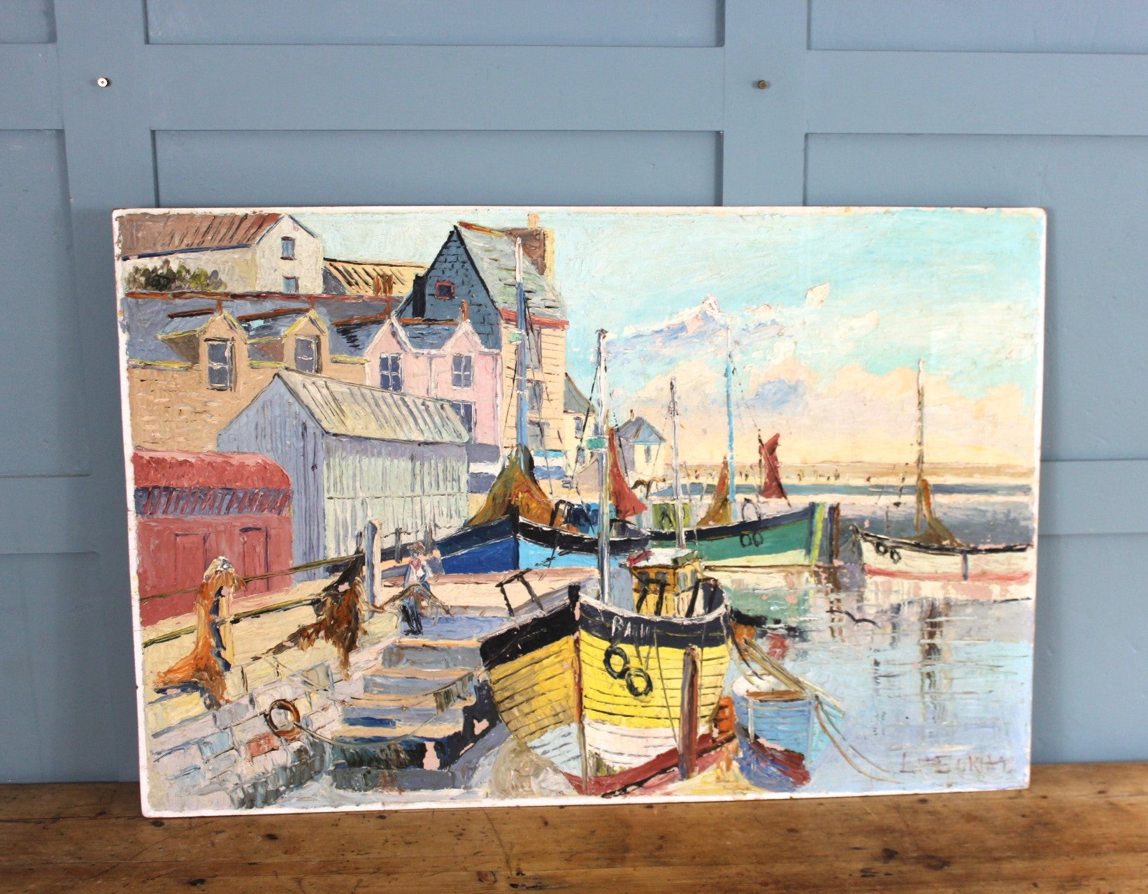 French Riviera Fishing Boats and Seaside Architecture