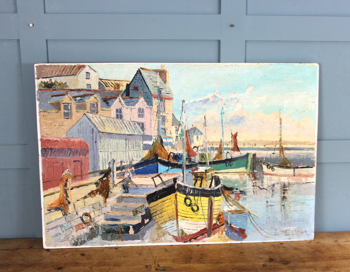 French Riviera Fishing Boats and Seaside Architecture