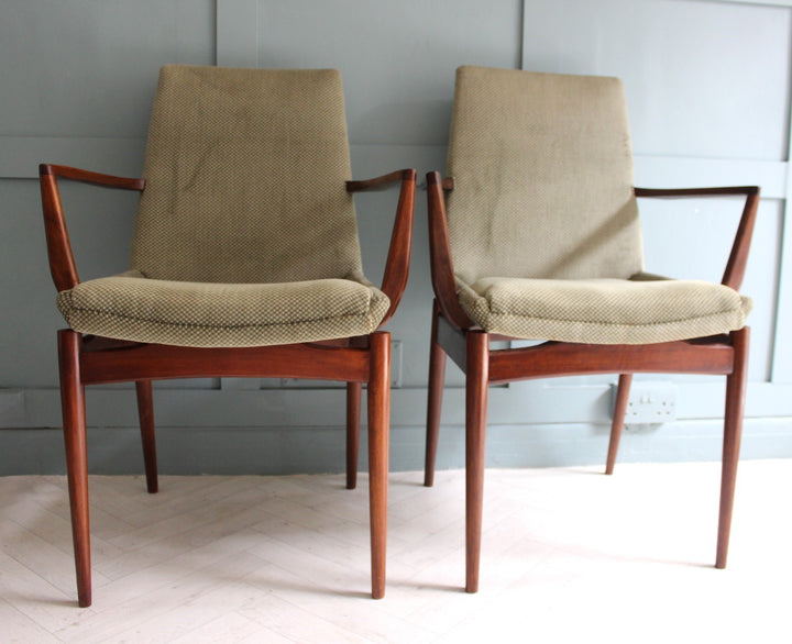 Mid-Century Rosewood Hamilton Dining Table with Chairs