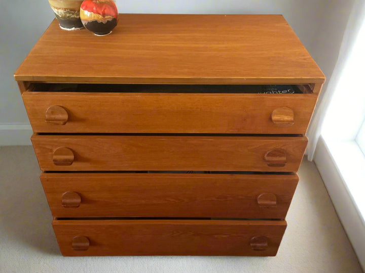 Mid-century modern teak chest of drawers by Stag