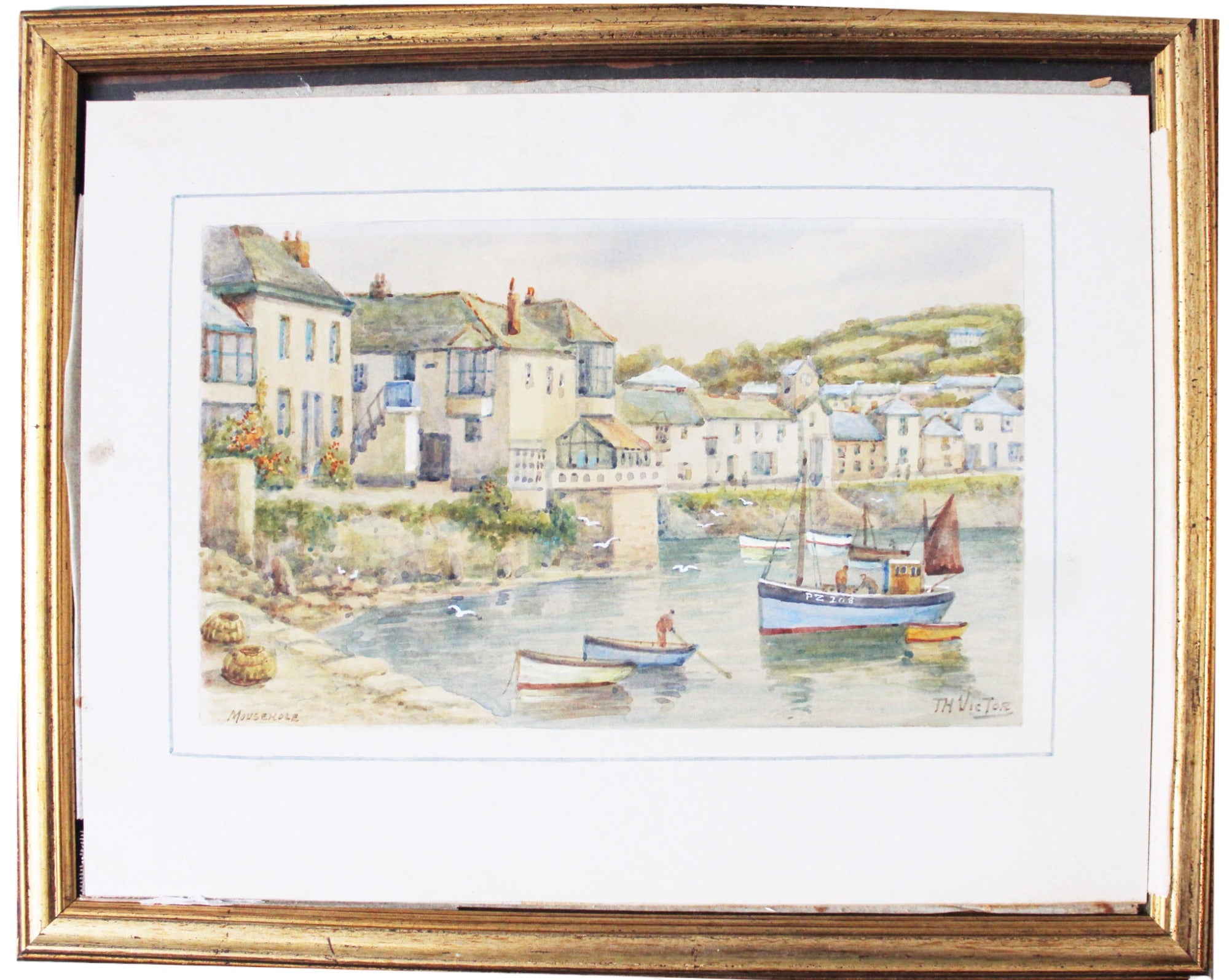 Mousehole Harbour Seascape Painting