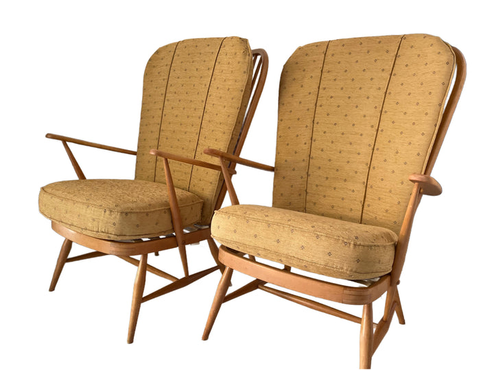 Pair of Ercol armchairs  with cushions