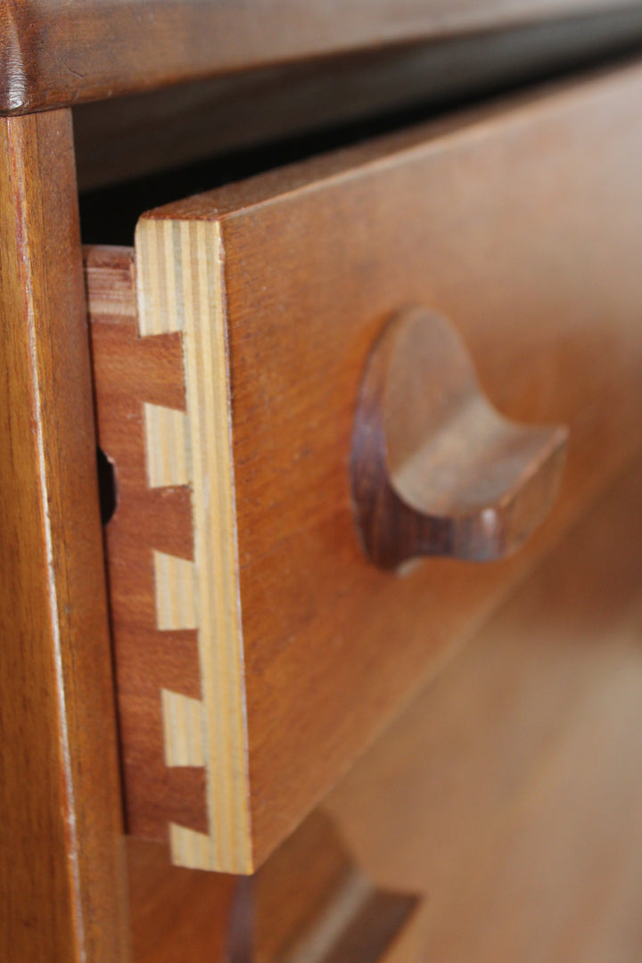 Retro bedroom storage – Stag teak dresser with 8 drawers