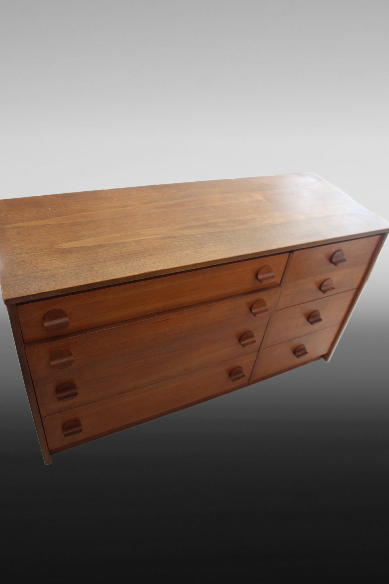Retro teak storage unit with spacious drawers