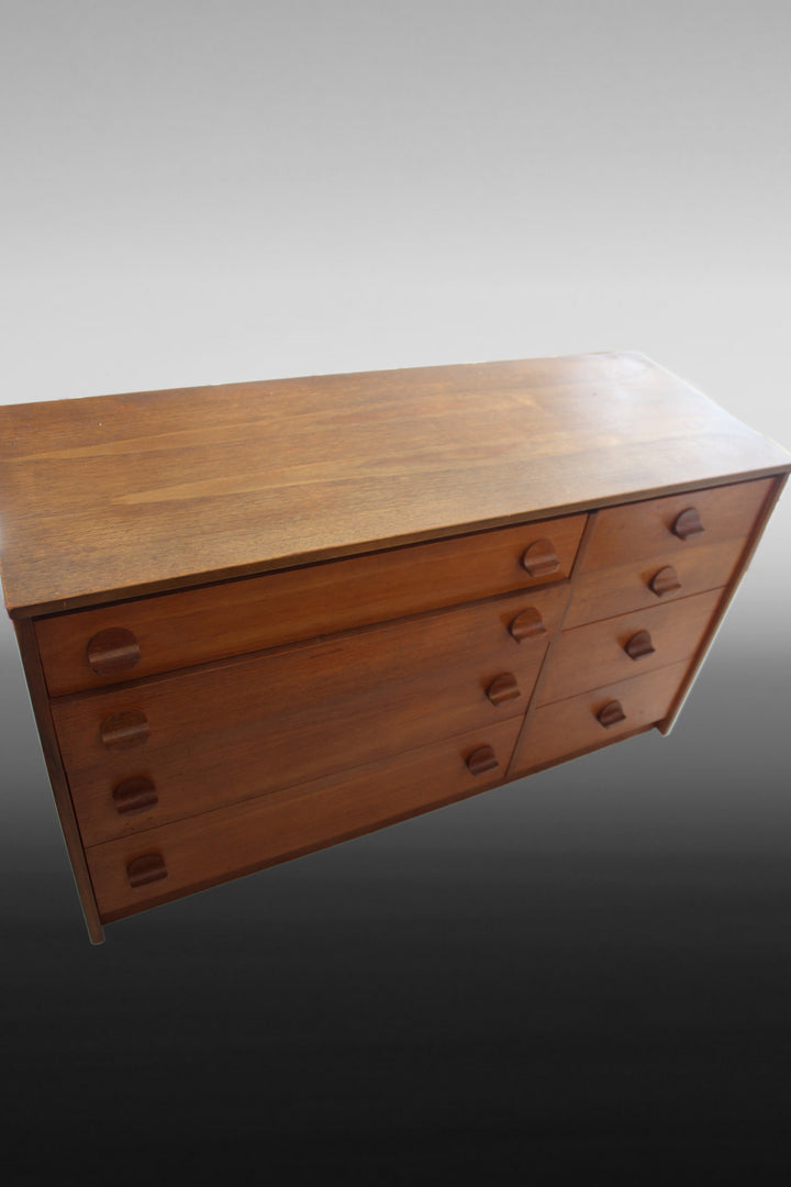 Retro teak storage unit with spacious drawers