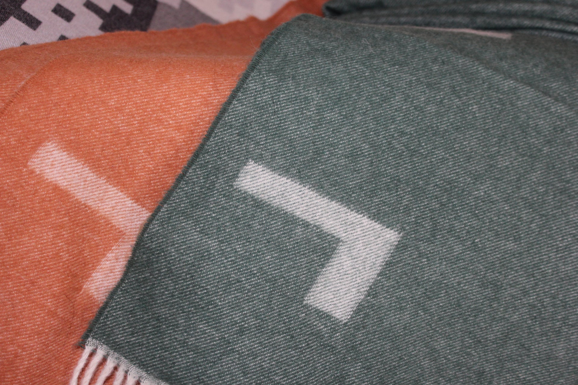 Scandinavian designer throw blanket by Halstrøm-Odgaard