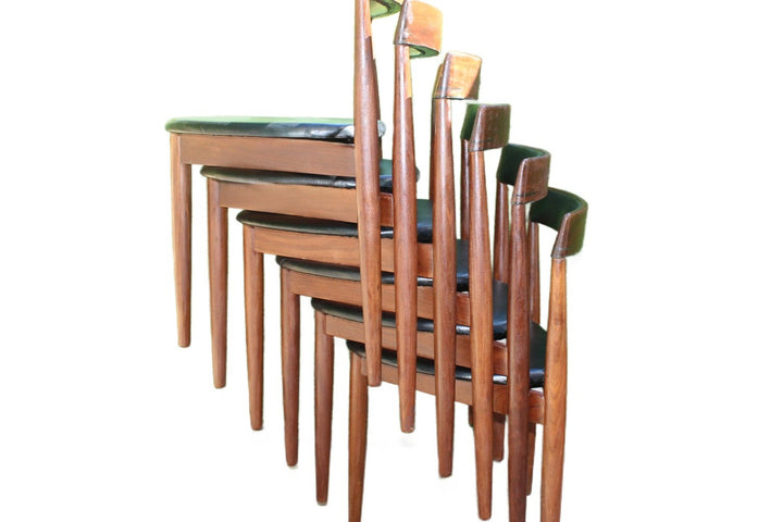 Authentic Danish teak chairs by Frem Røjle