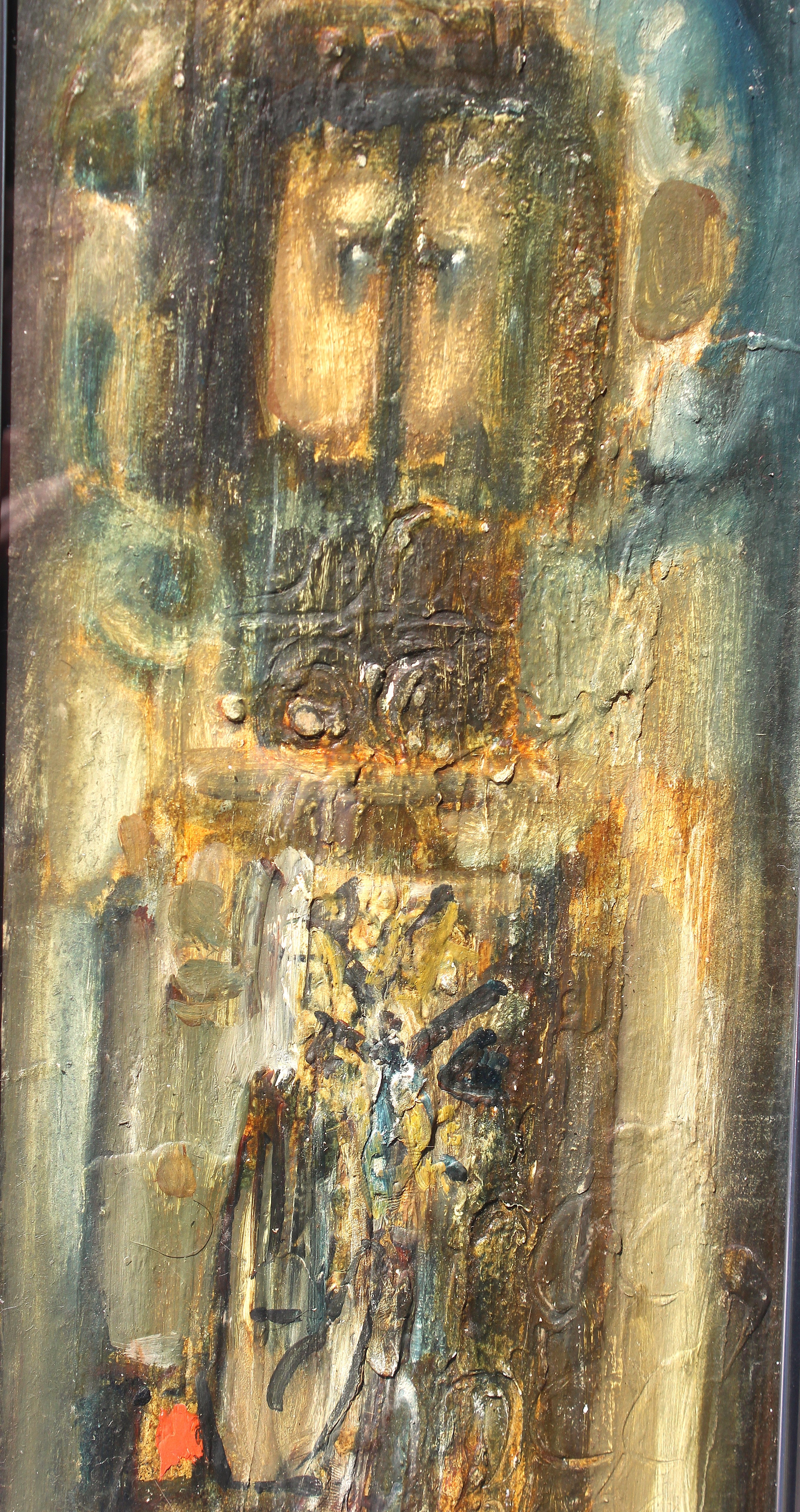 Signed midcentury abstract artwork
