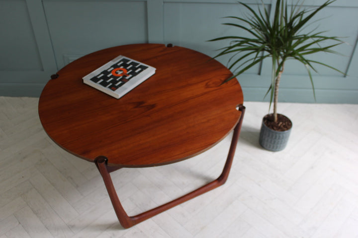 "Authentic Scandinavian teak coffee table by Peter Hvidt & Orla Mølgaard, manufactured by France & Son in the 1960s."
