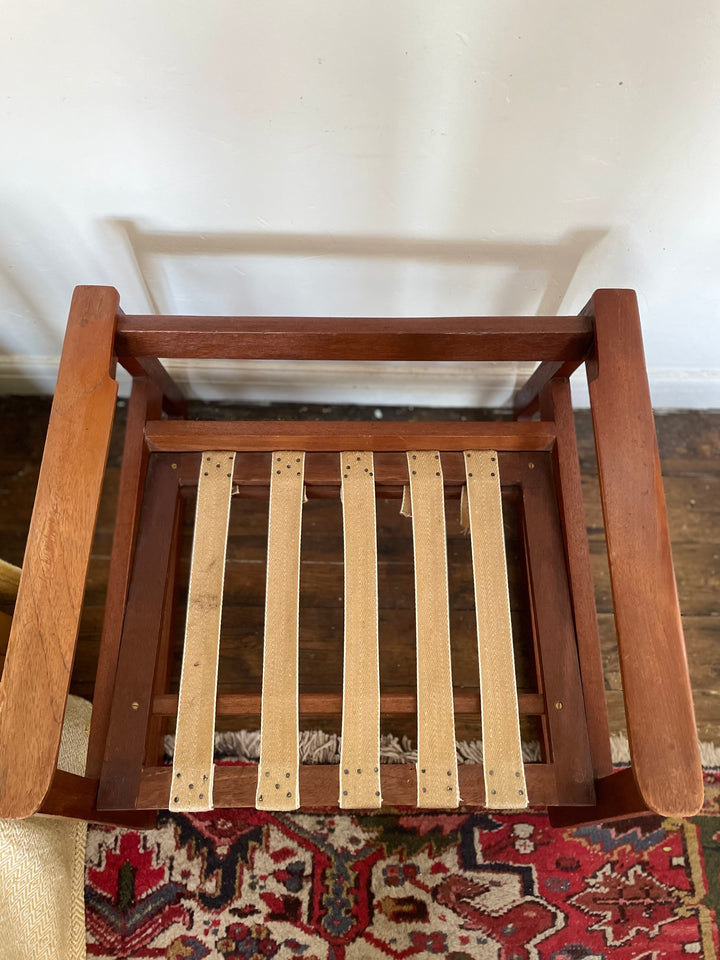 Vintage Scandinavian rocking chair by Børje Johansson, mid century modern design