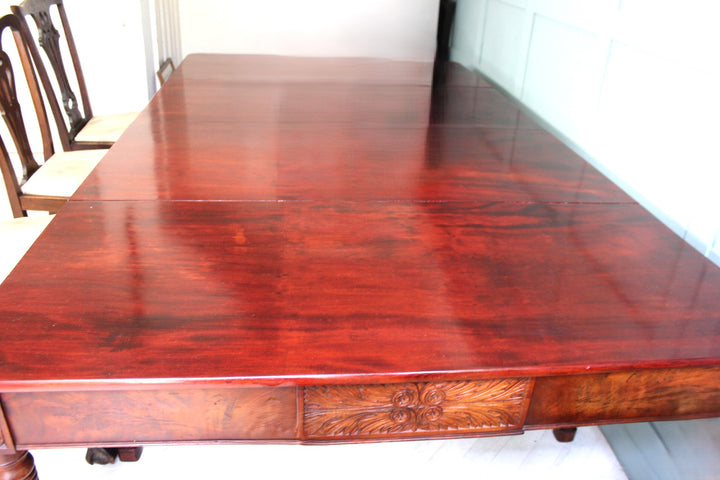 Federal-style Cuban mahogany dining table for sale