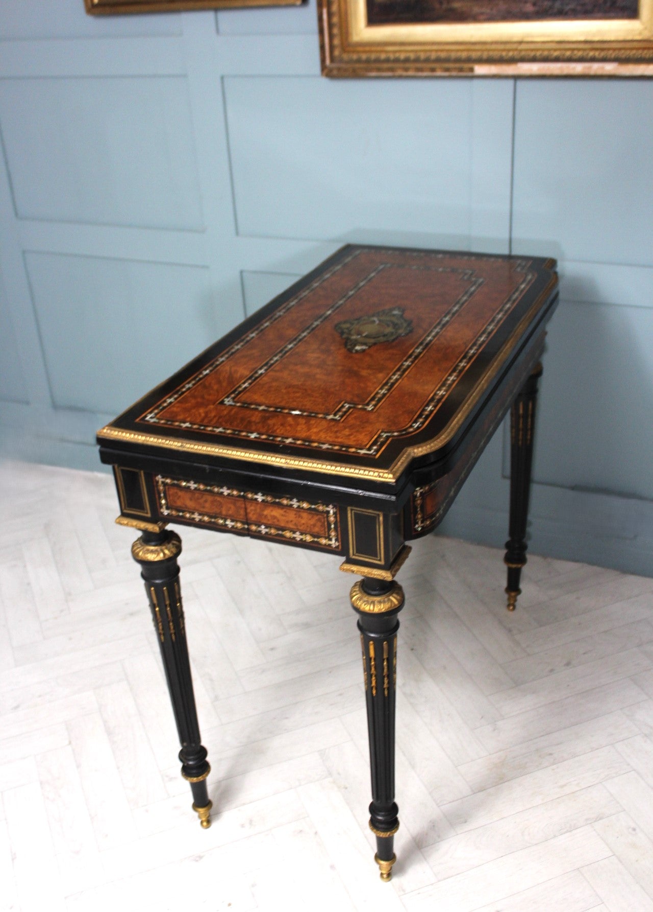 Ormolu-Mounted Card Table
