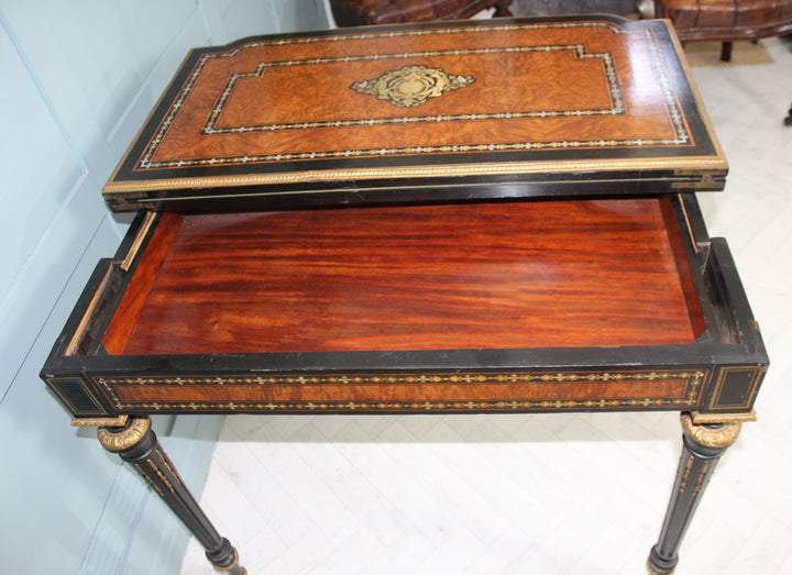 Victorian Inlaid Game Table