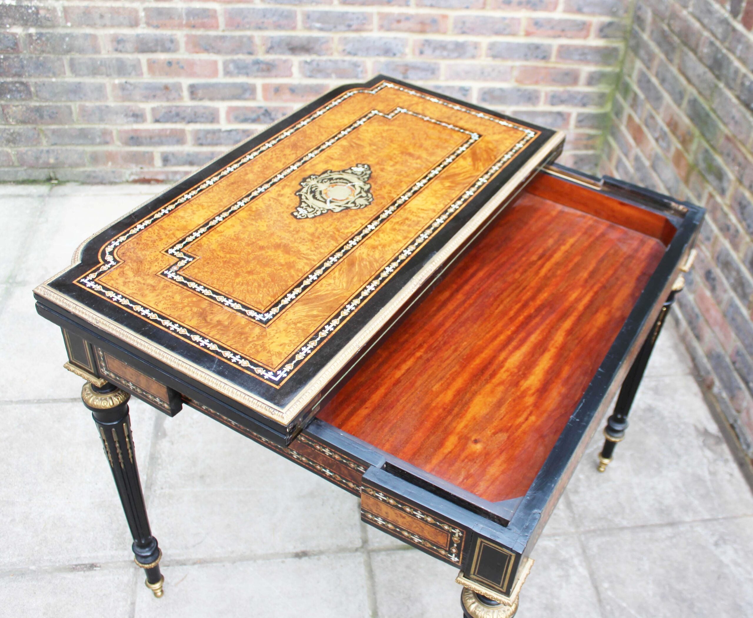 19TH CENTURY FRENCH CARD TABLE
