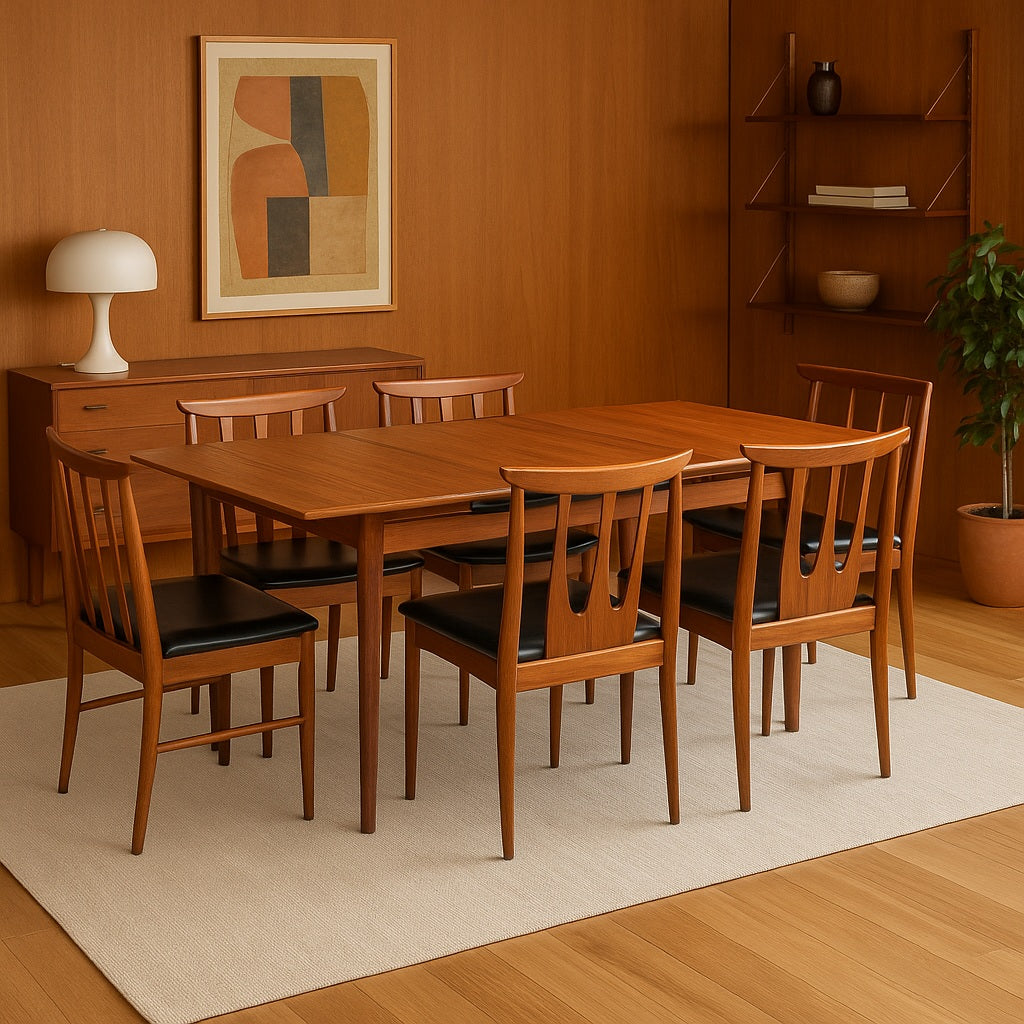 Younger Dining Table and G Plan Chairs SOLD
