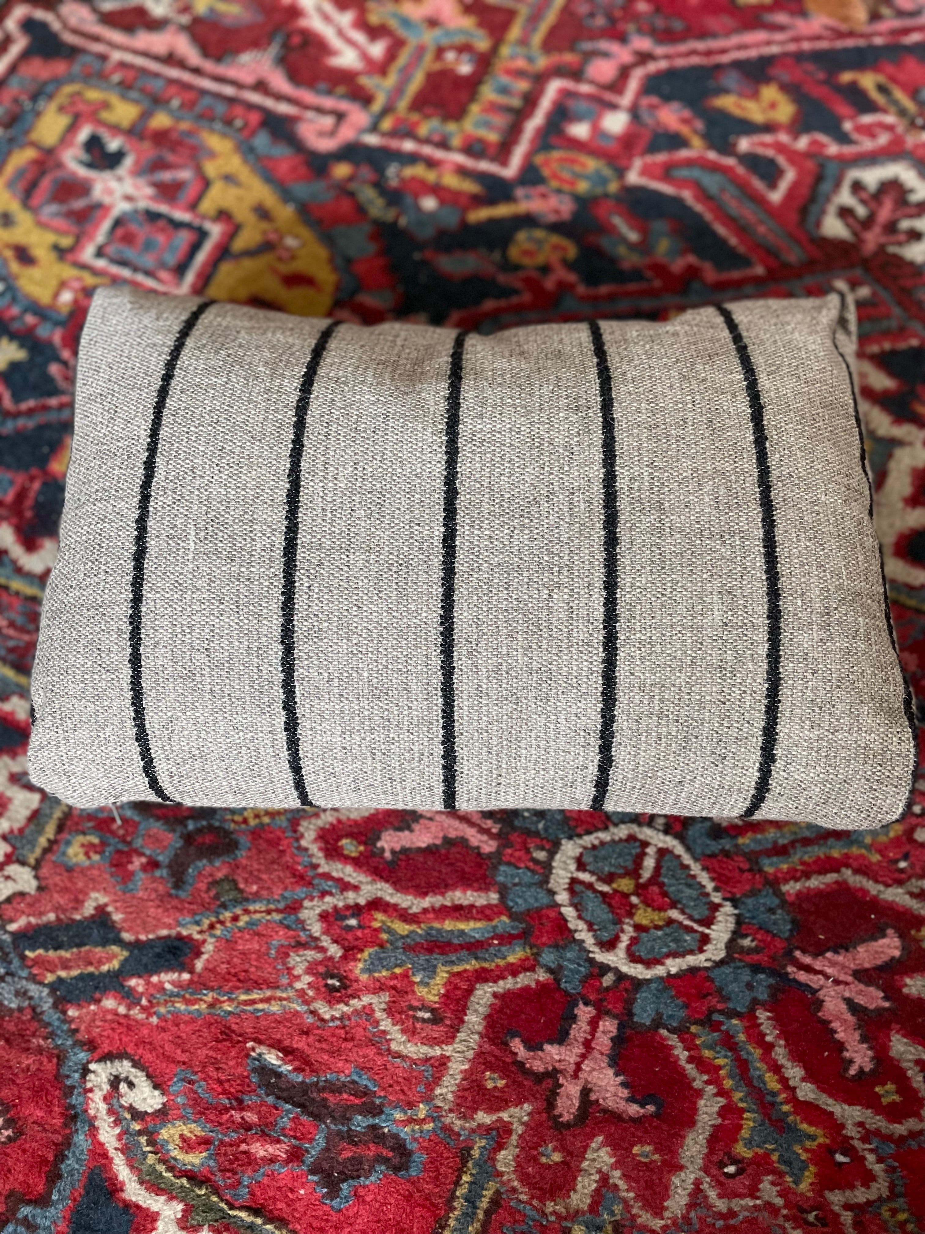 Textured vintage cushion in mid-century style