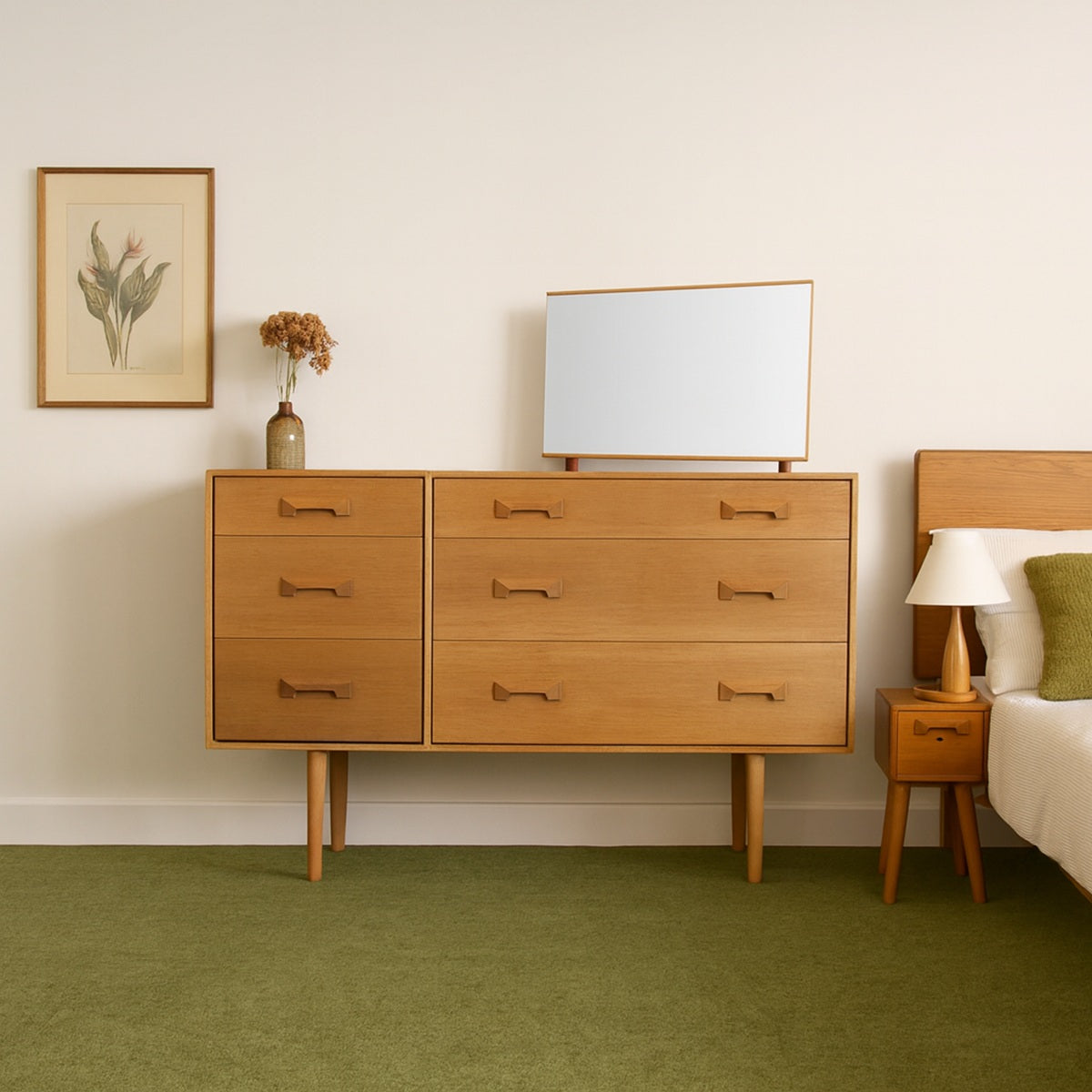 vintage midcentur stag concorde dressing chest of drawers c 1960