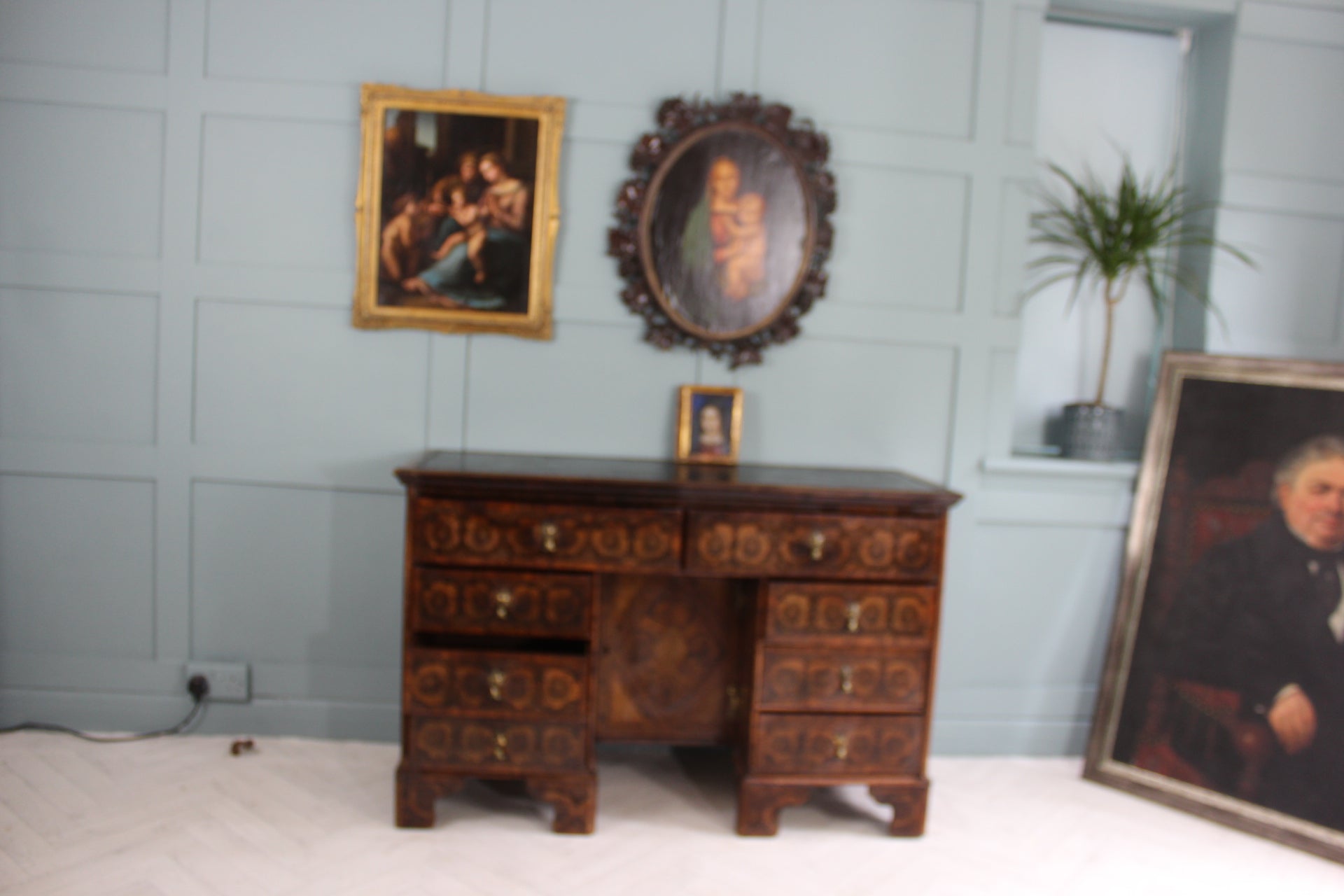 Antique Veneered Desk