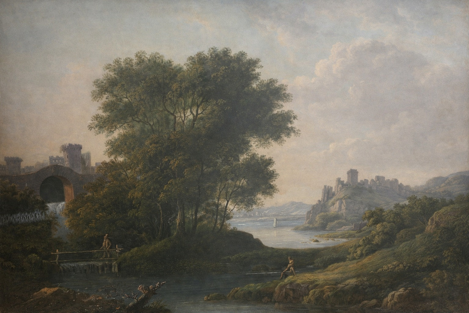 18thcentury-Scottish-School-Italianatelandscapeoiloncanvas