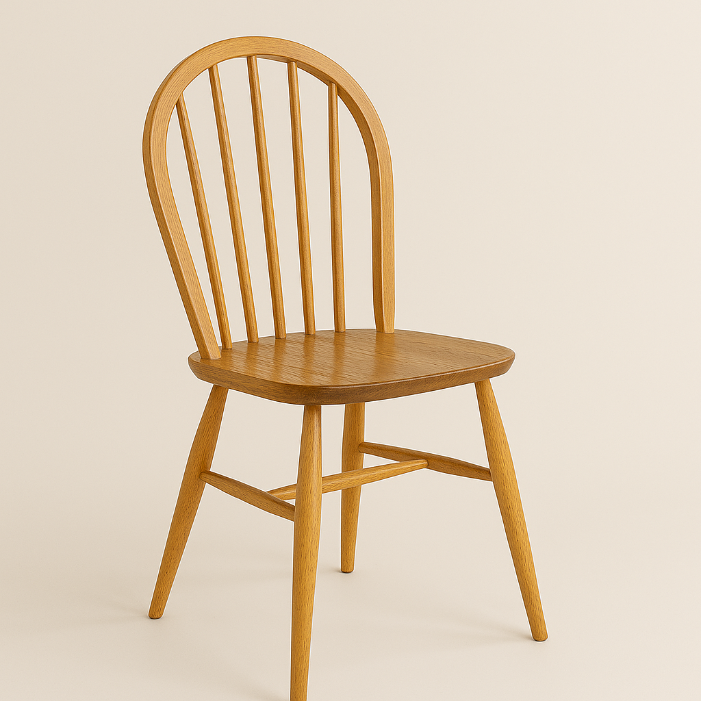 1960s Ercol Windsor chairs with sculpted seats
