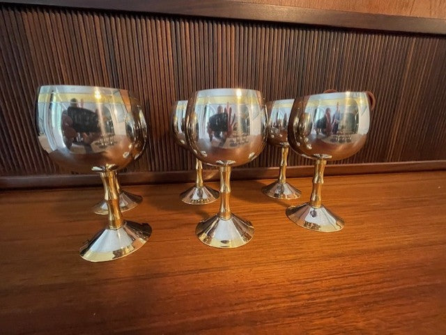1970s Italian Wine Glasses vintage midcentury Sussex