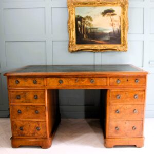 Antique-Burr-wallnut-desk