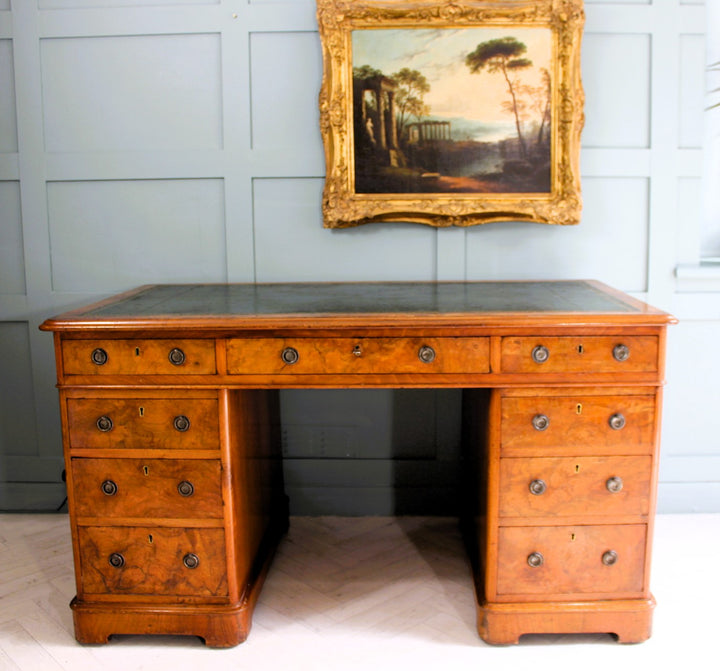 Antique-Burr-walnut-desk-victorian