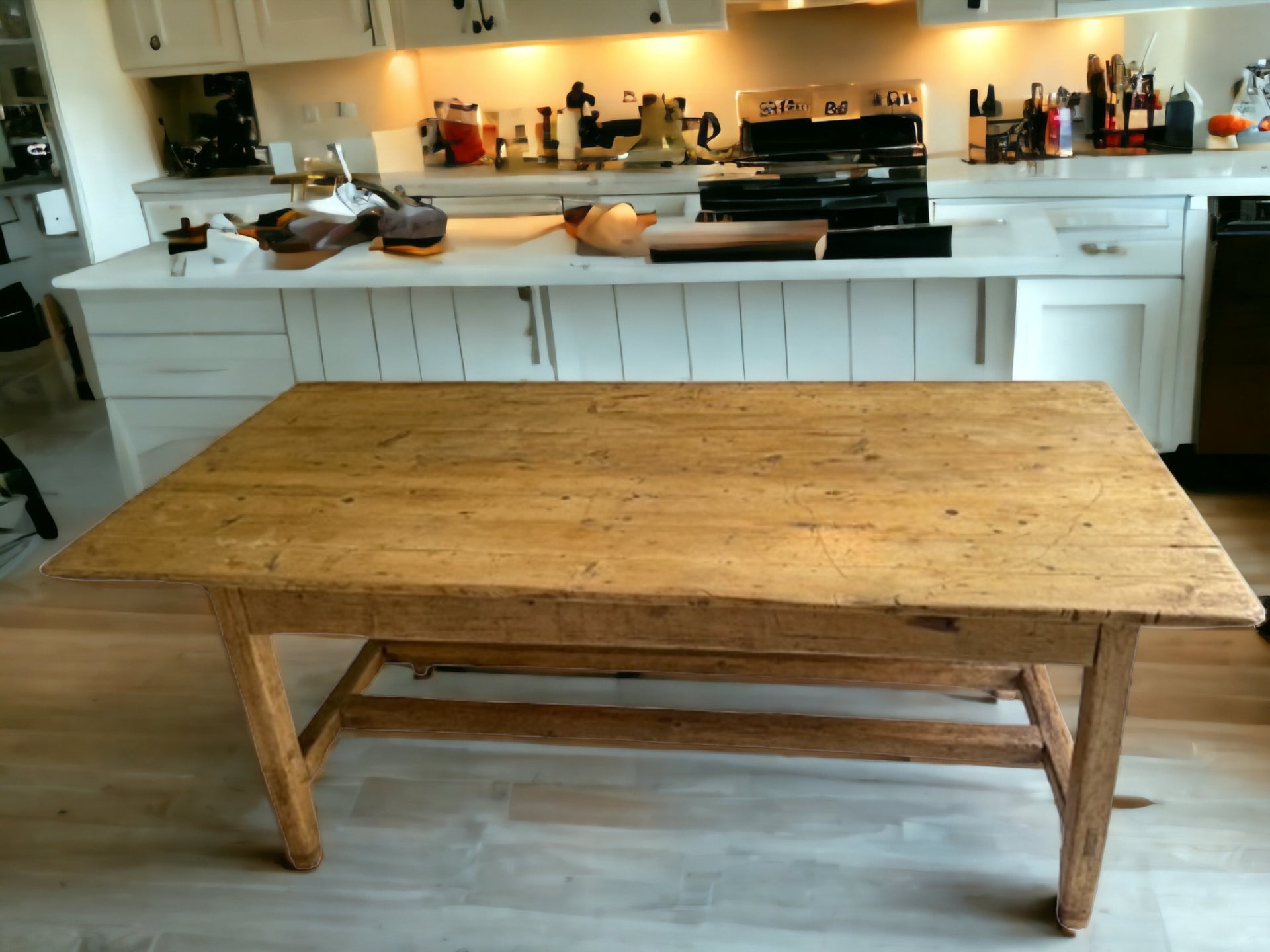 19th Century Irish Pine Farmhouse Table
