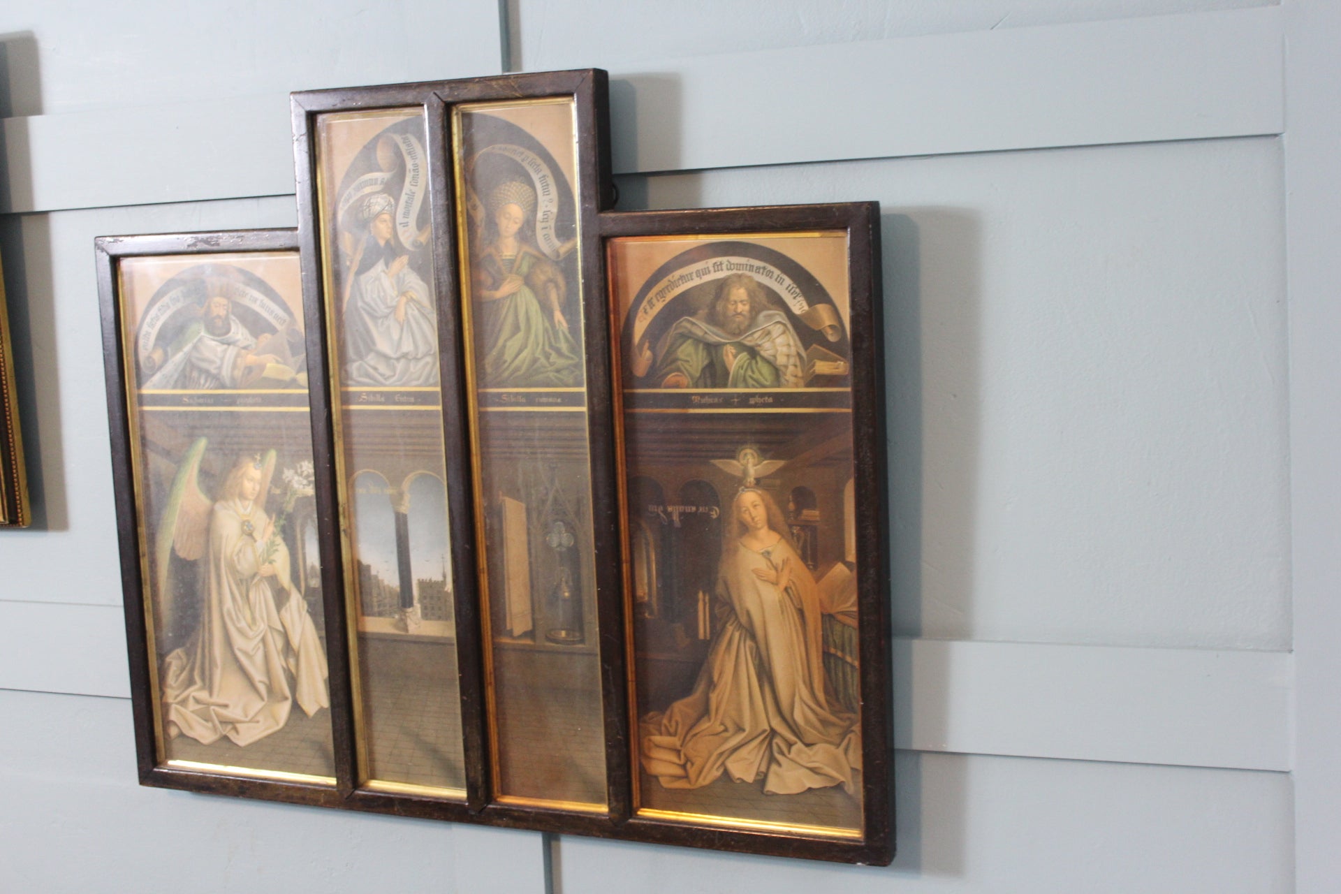 A Rare Arundel Society chromolithograph of the Annunciation