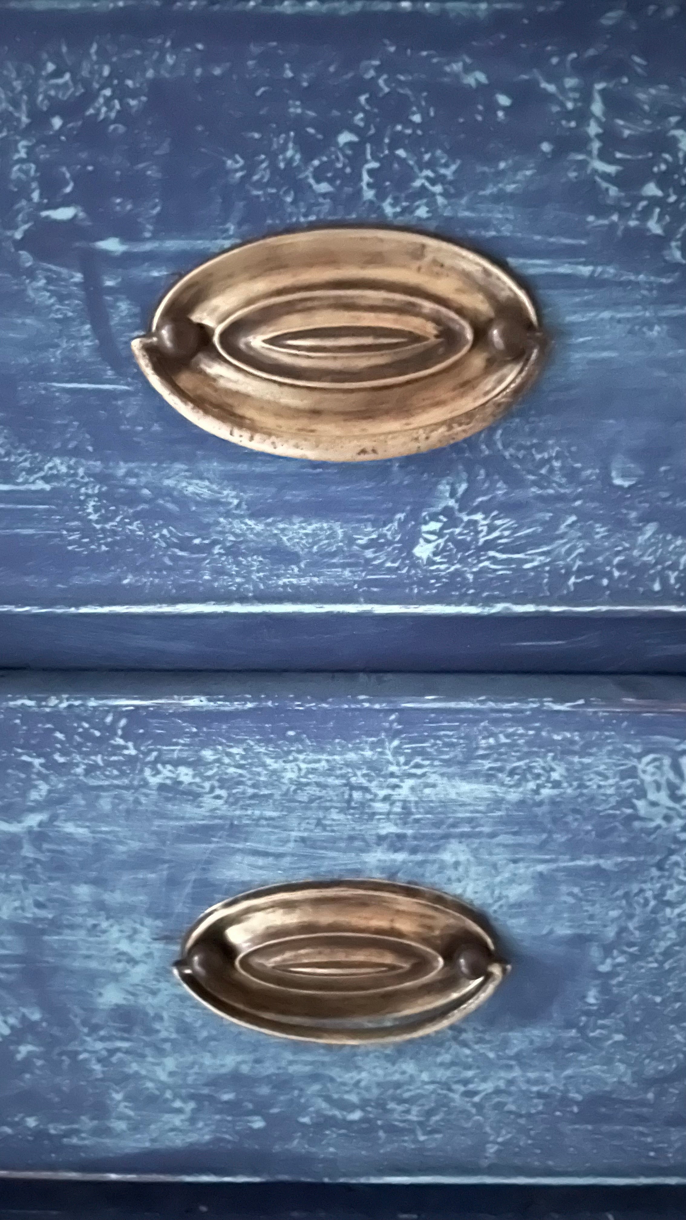 Antique Blue painted Regency Linen Press Available for sale Sussex, England.