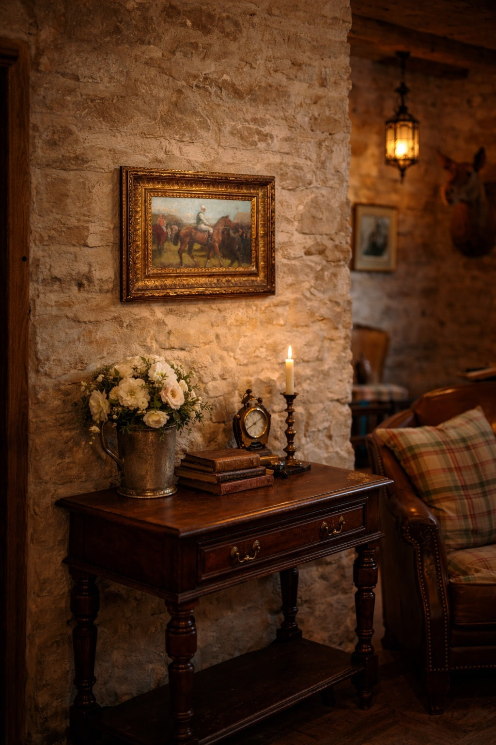 Antique Race Horse Study-oil on artist board Manner of Alfred Munnings