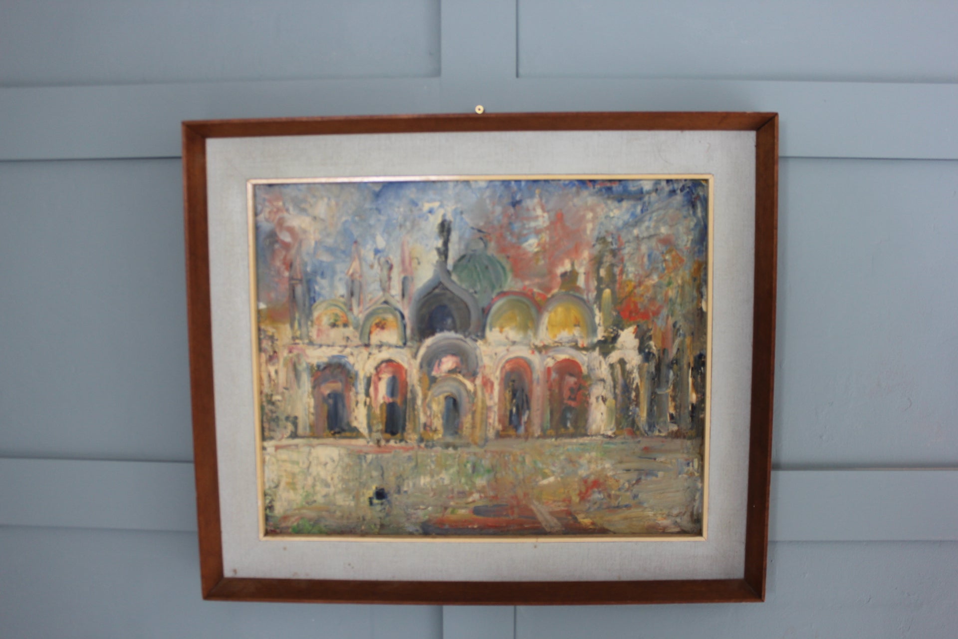 Collectible Italian artwork – Emanuele Cappello oil painting of Venice