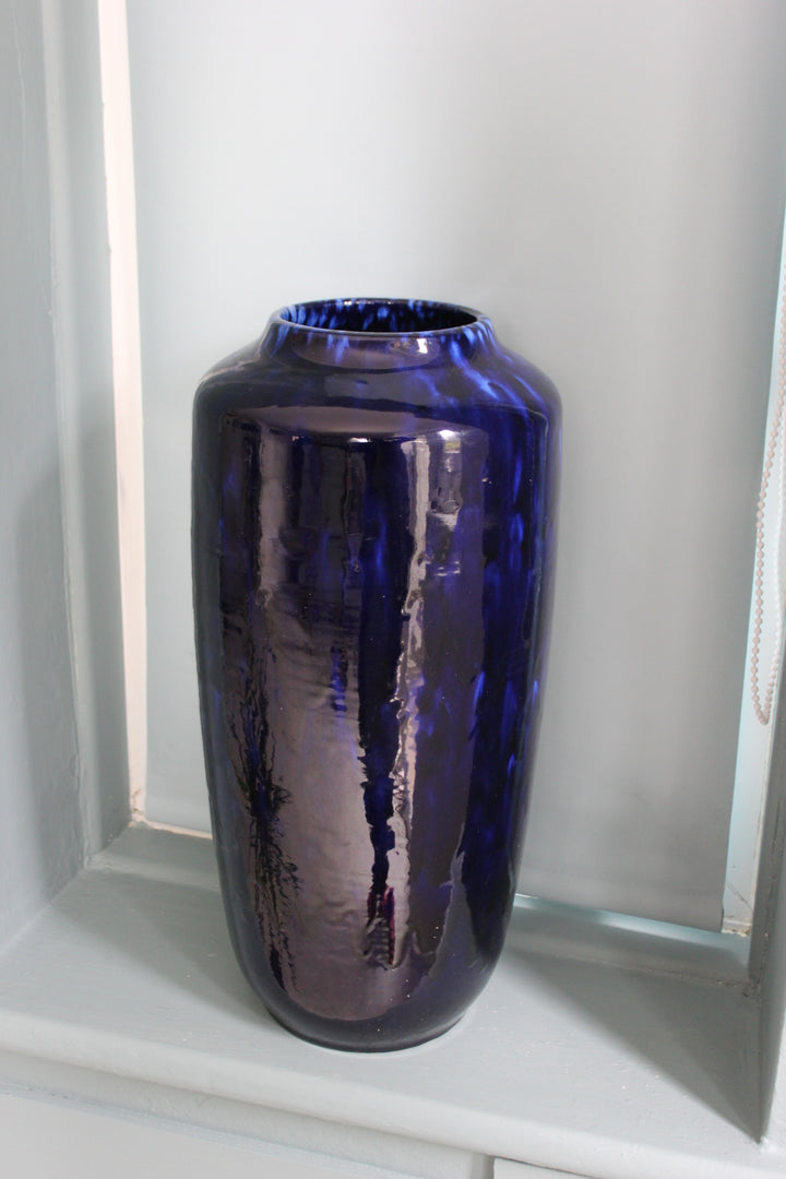 Collectible Scheurich Vase in Blue - Handmade German Pottery