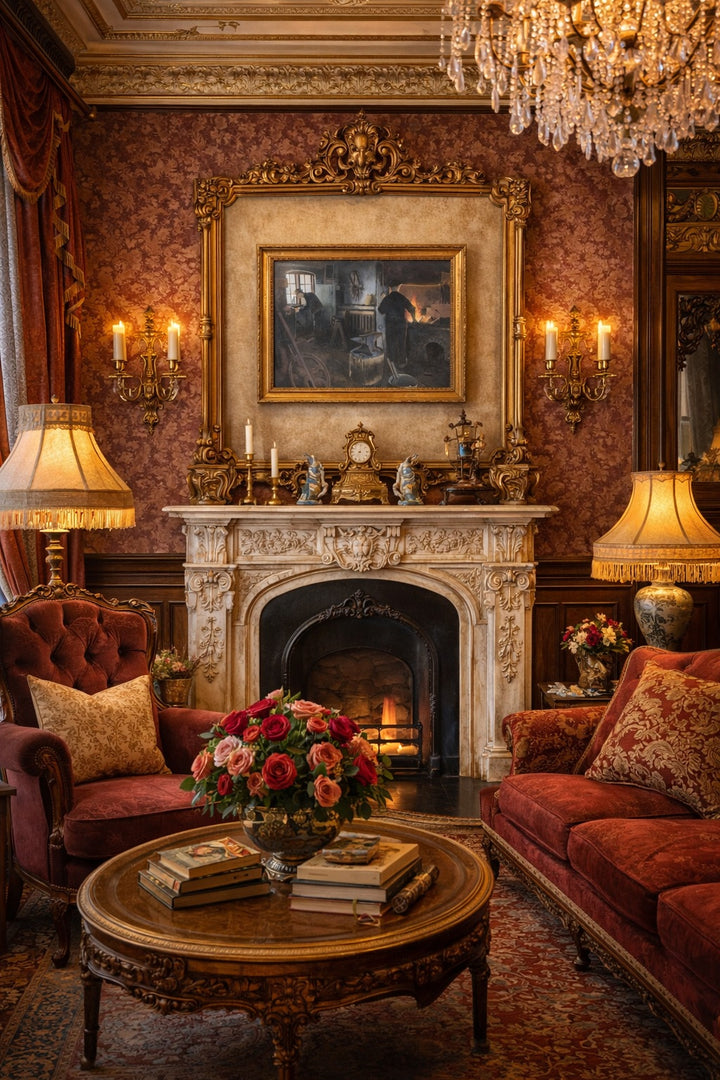 Edvard Petersen blacksmith painting showing forge interior and craftsmen at work”