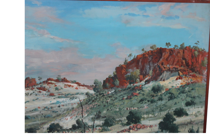 Frank Pash artwork displayed in a country estate – rare vintage painting Sussex