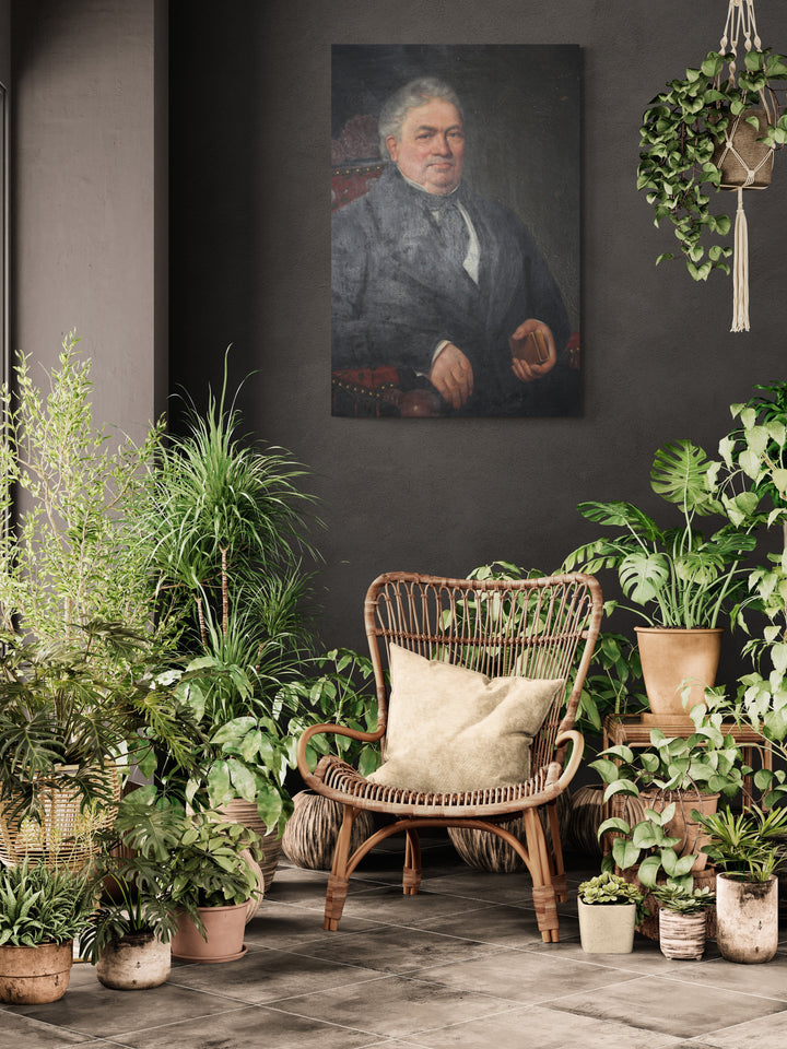 Historical collectible oil painting with aristocratic charm and sophistication