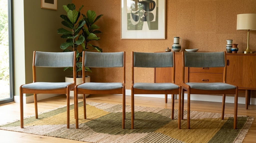 Mid Century Danish Dining Chairs by Farstrup  set of 4