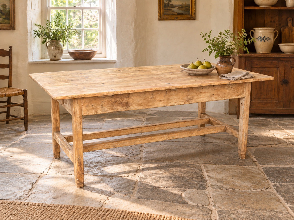 19th Century Antique Pine countryhouse Table