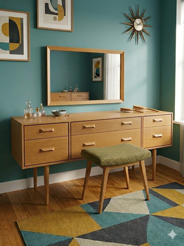 Vintage Stag 6 Drawer Chest of Drawers by 1960s John & Sylvia Reid