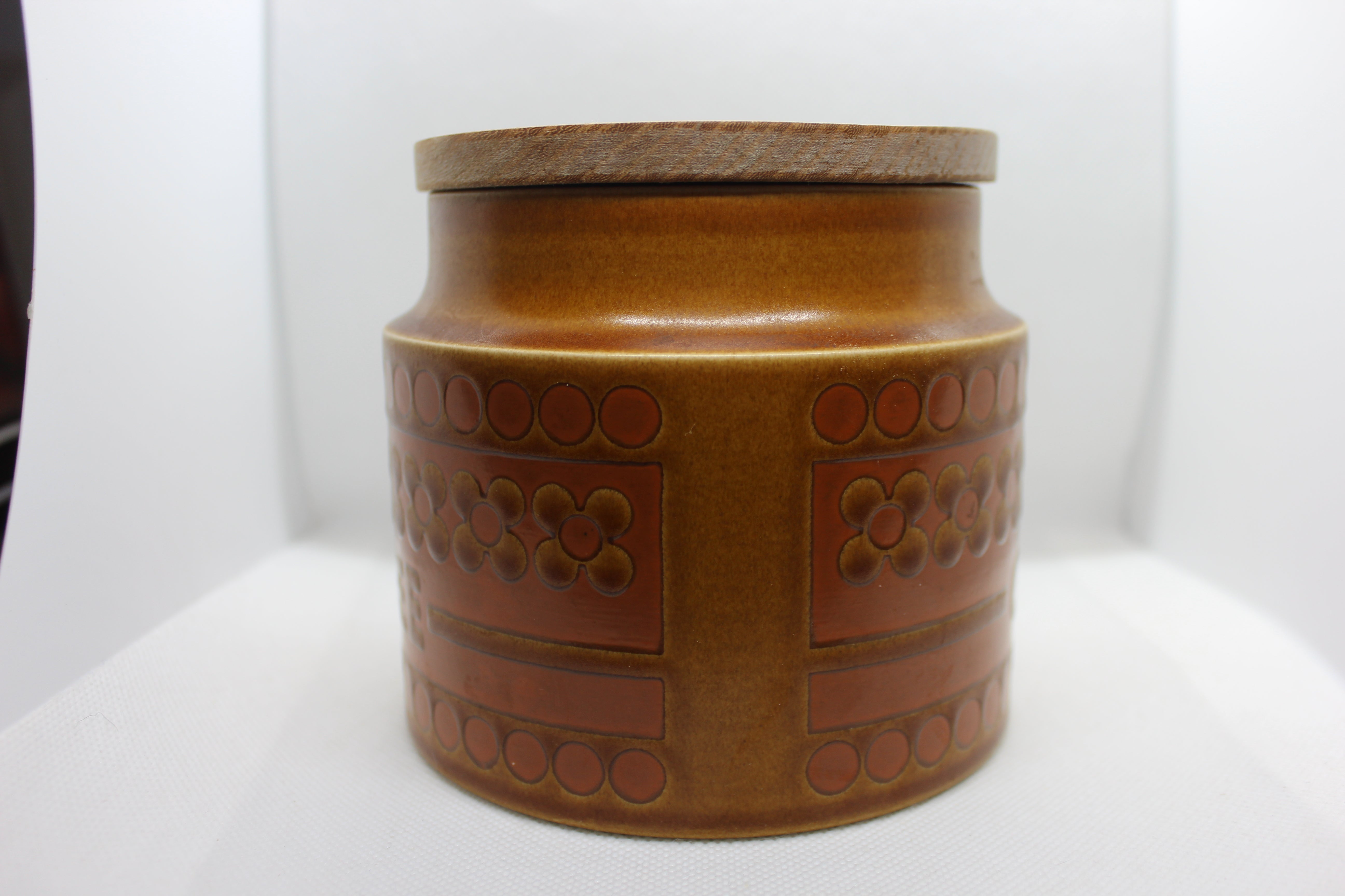 Vintage Hornsea 'Saffron' Coffee Canister | 1970s Mid-Century