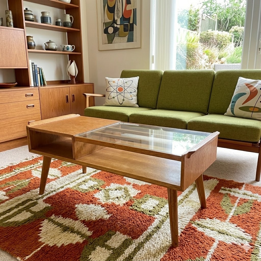Mid-Century G-Plan Brandon Oak Cocktail / Coffee Table (c. 1953-1960)