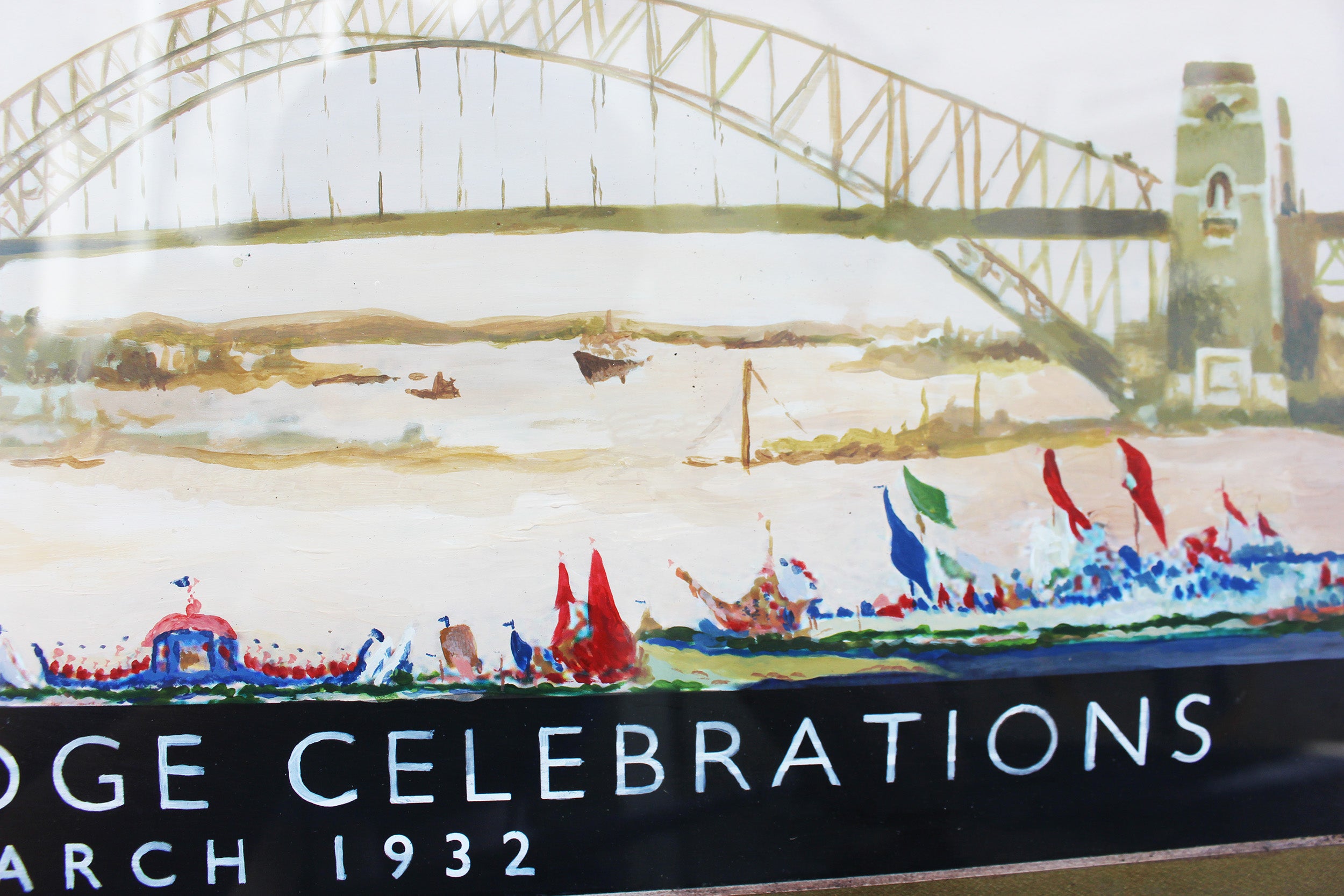 Limited edition Sydney Harbour Bridge wall decor - Art Deco style