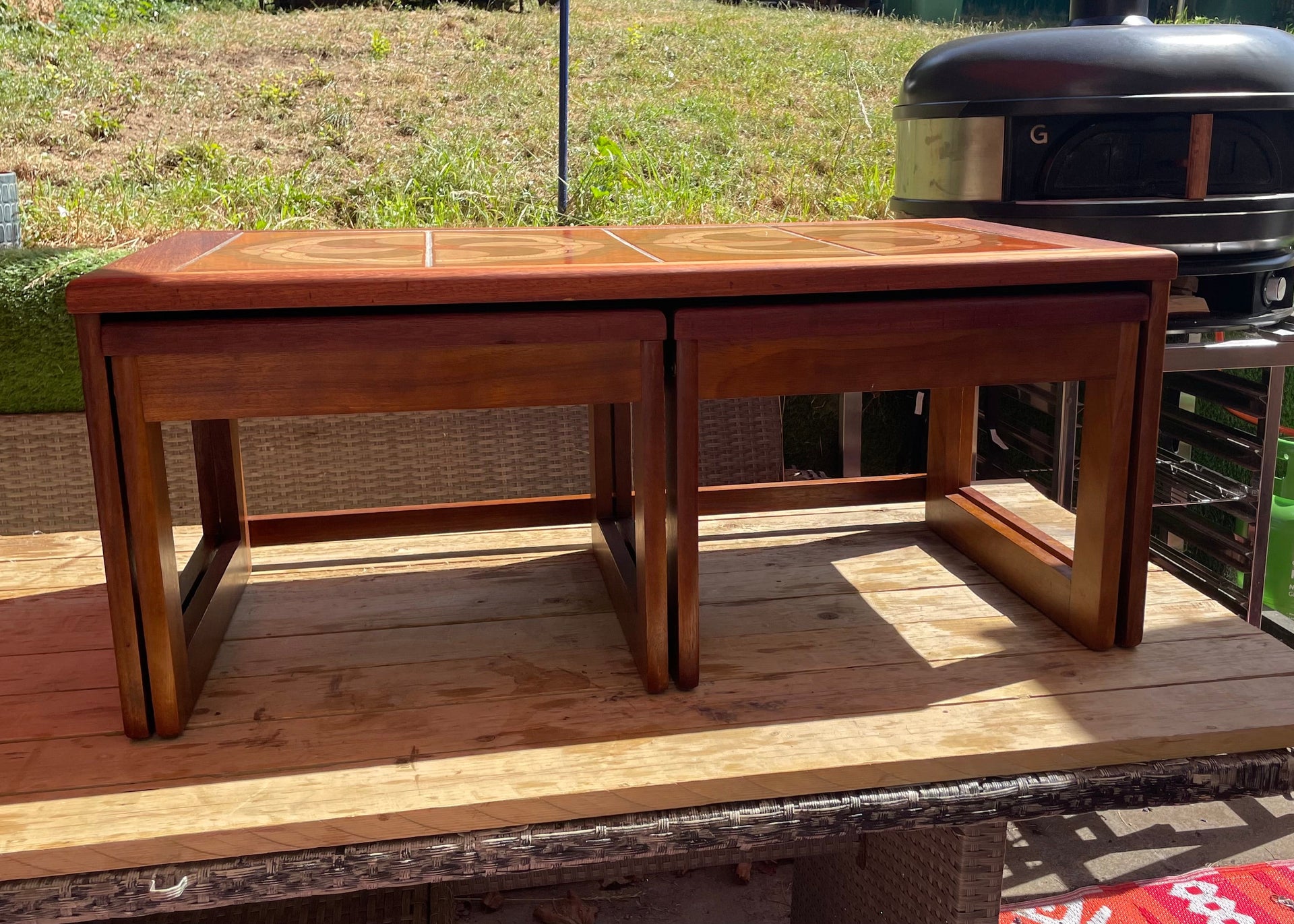 Mid century Danish nest of tables