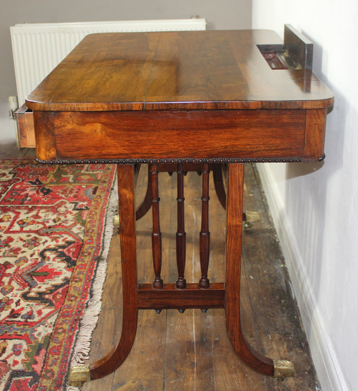 Reproduction Library Table Regency Rosewood Library Table: A Masterpiece of 19th-Century - Vintage ...