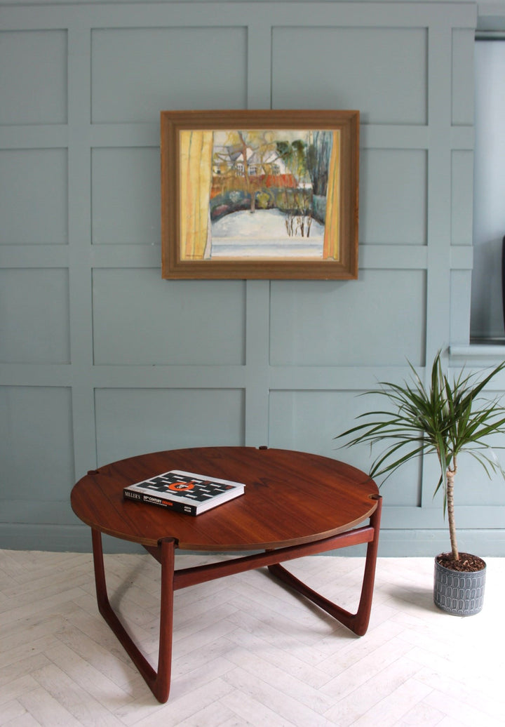 Scandinavian Mid-Century Teak Coffee Table by Hvidt & Mølgaard